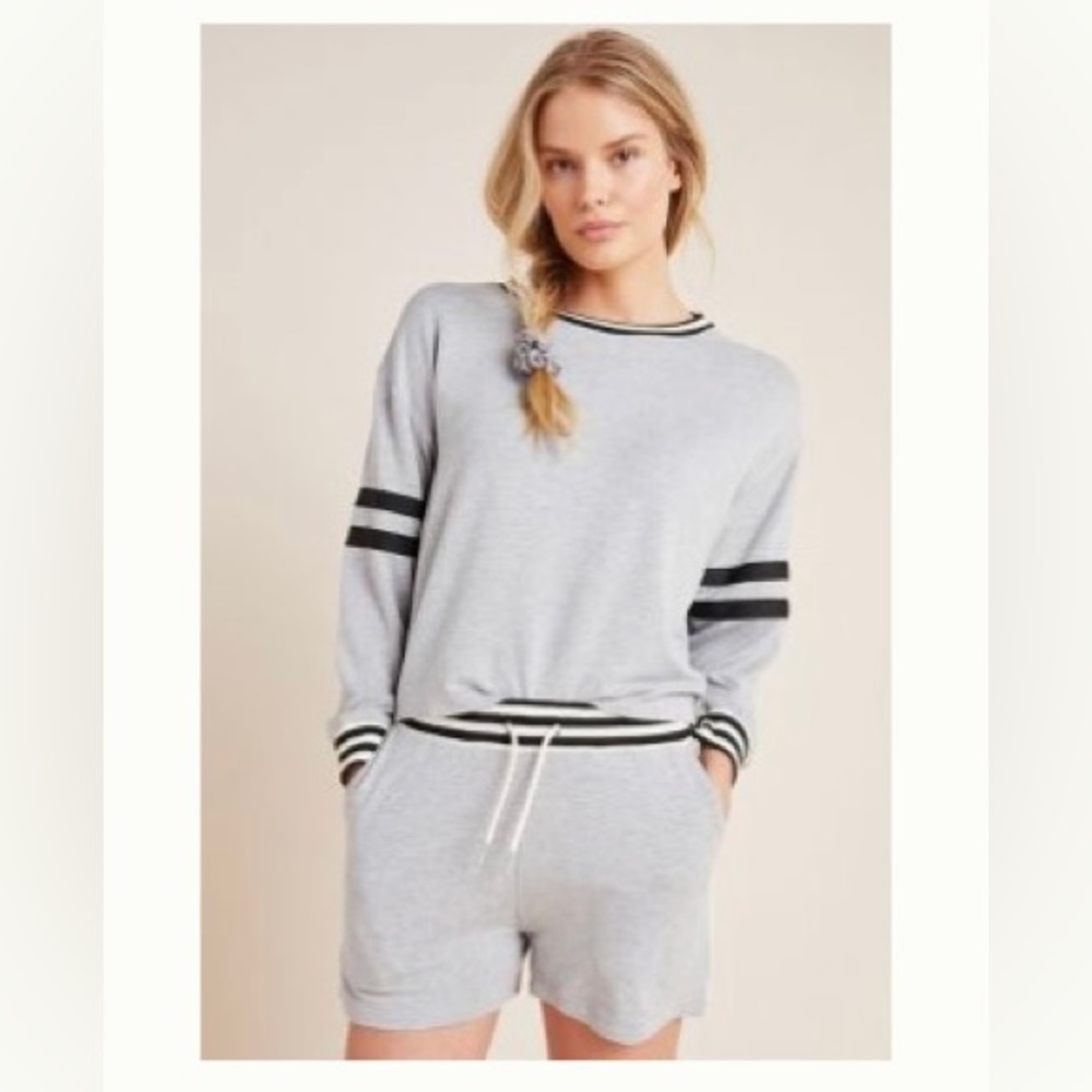 Anthropologie Comune Ramona Strip shorts
